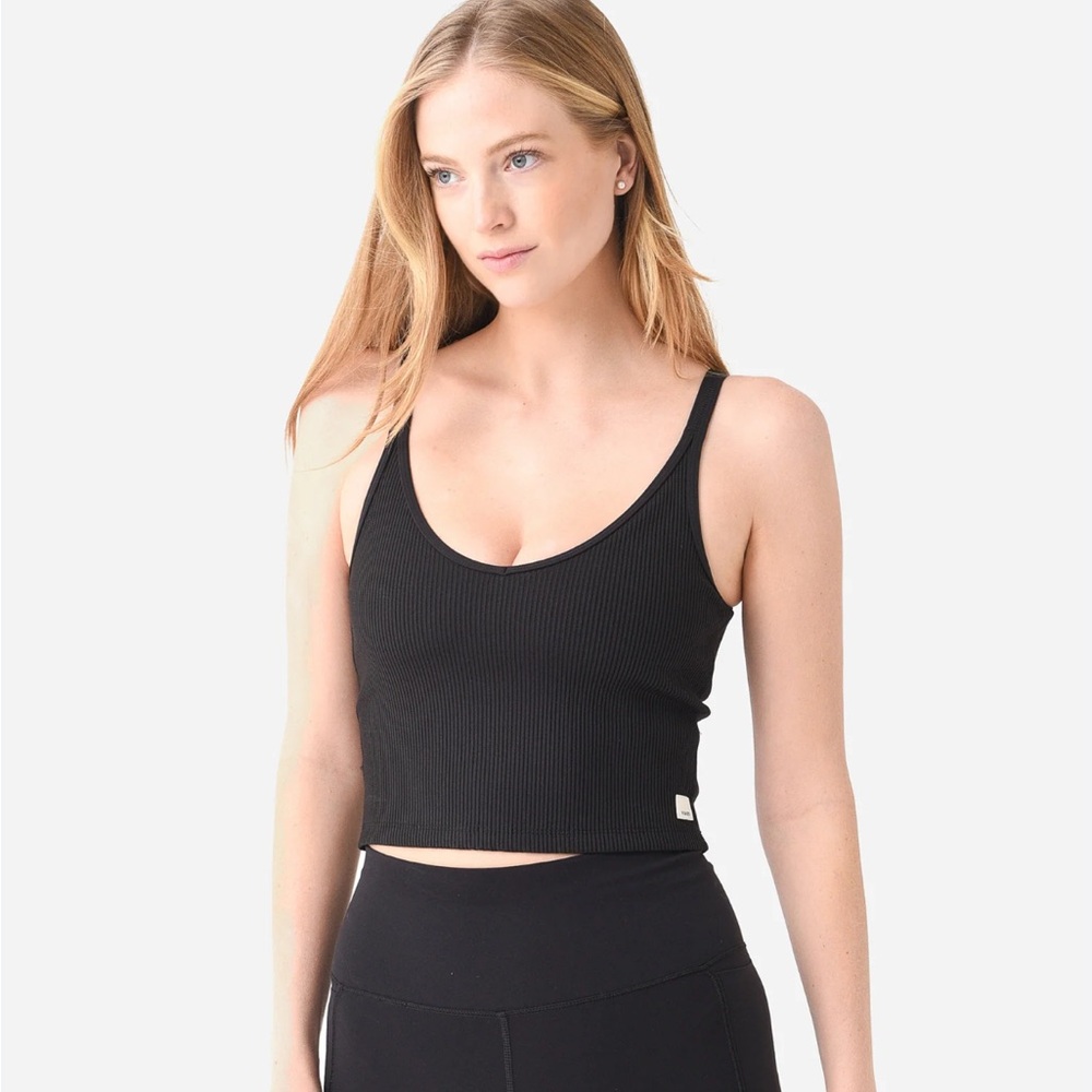 NTW Vuori womens ribbed sports bra in XSmall -Black